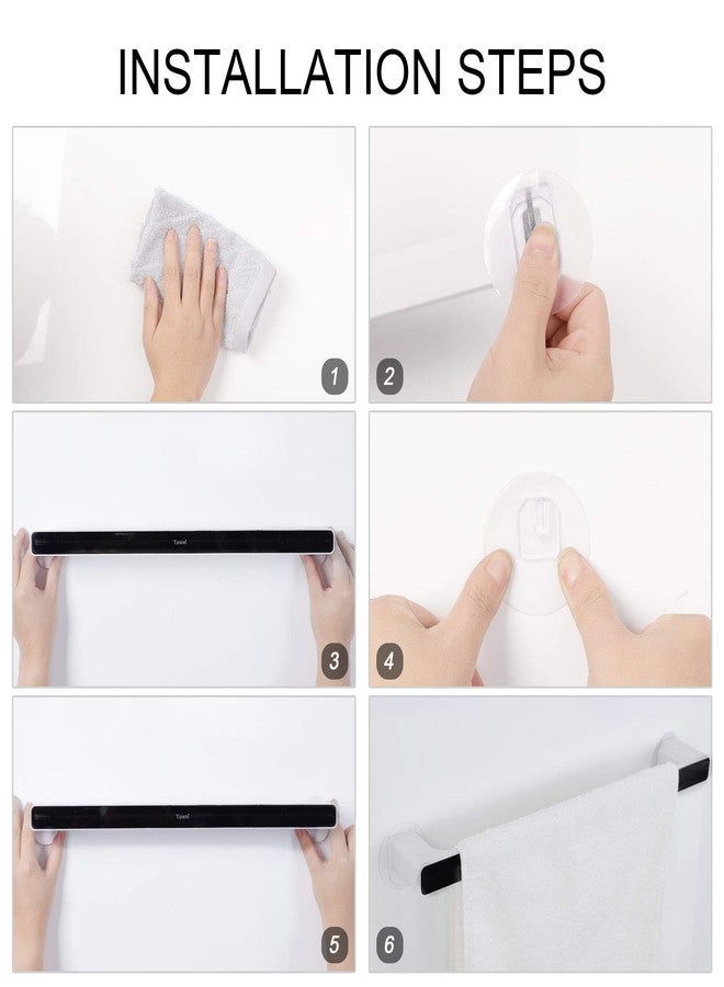 ZIVIK Magic Sticker Self Adhesive Plastic Wall Mounted Napkin Towel Holder Stand for Bathroom, Kitchen and Wash Basin Towel Bar (Multi Color, Size :- 46 X 6.5 X 4.7 cm) - Image 2